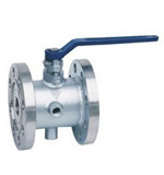 Titanium steam jacket ball valve