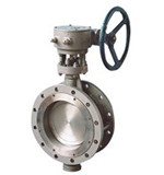 Titanium flanged butterfly valve