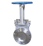 Titanium knife type gate valve