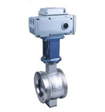 V-regulating ball valve