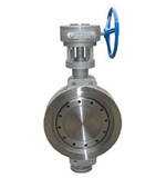 Steam jacket butterfly valve